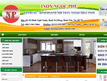 Tablet Screenshot of inoxngocphu.com